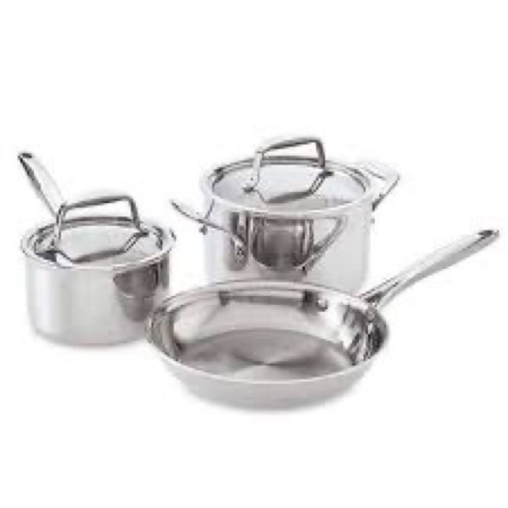 Pampered Chef 10” Stainless Steel Pan